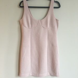 Baby pink sleeveless dress